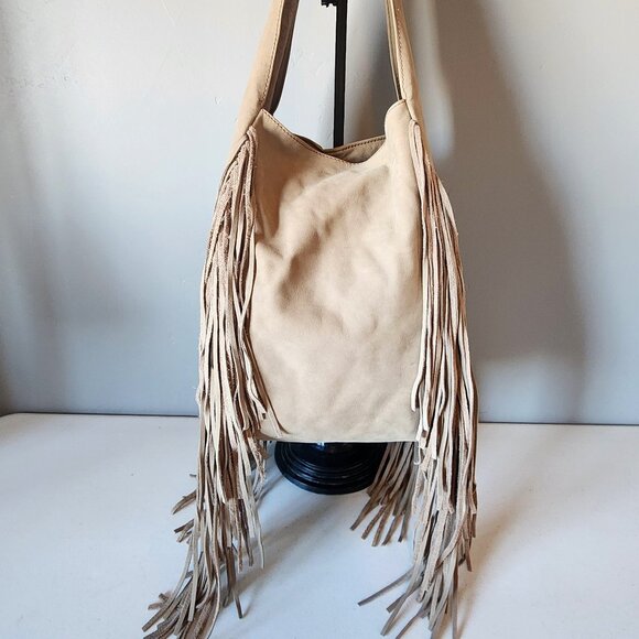 Monserat De Lucca Handbags - Large Leather Fringe Hobo "NEW"